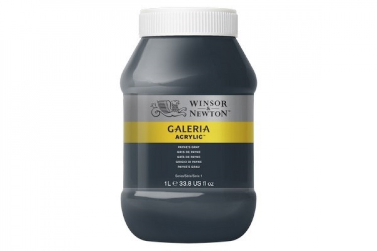WINSOR Galeria Acrylic 1L Paynes Grey 465