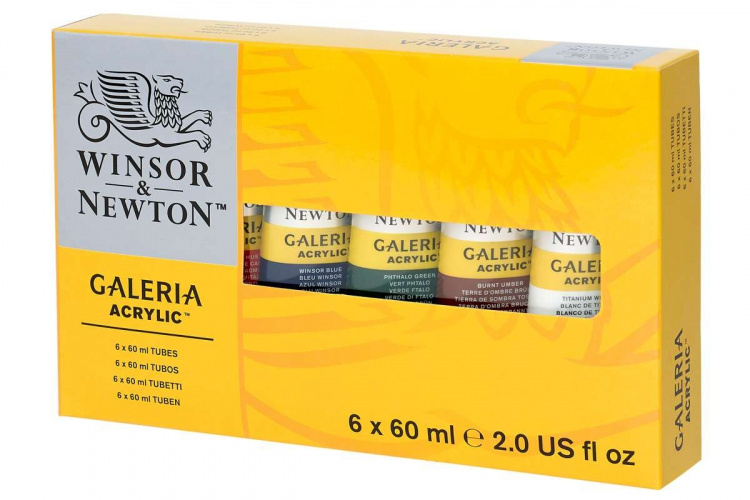 WINSOR Galeria Acrylic 6x60ml set