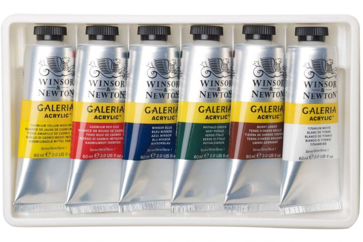 WINSOR Galeria Acrylic 6x60ml set