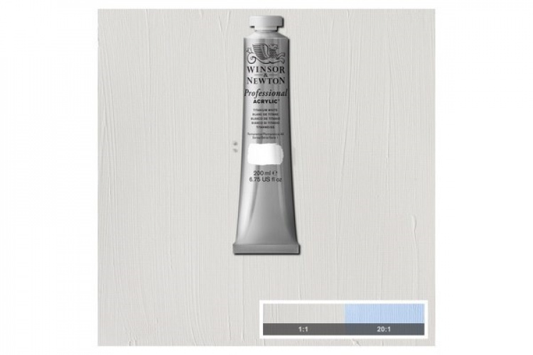 WINSOR Proff. acrylic 200ml titanium white 644