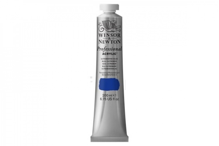 WINSOR Proff. acrylic 200ml ultramarine blue 664