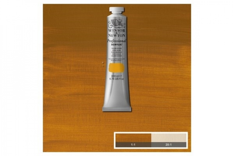 WINSOR Proff. acrylic 200ml yellow ochre 744