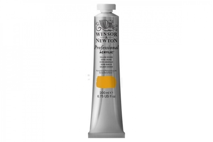 WINSOR Proff. acrylic 200ml yellow ochre 744