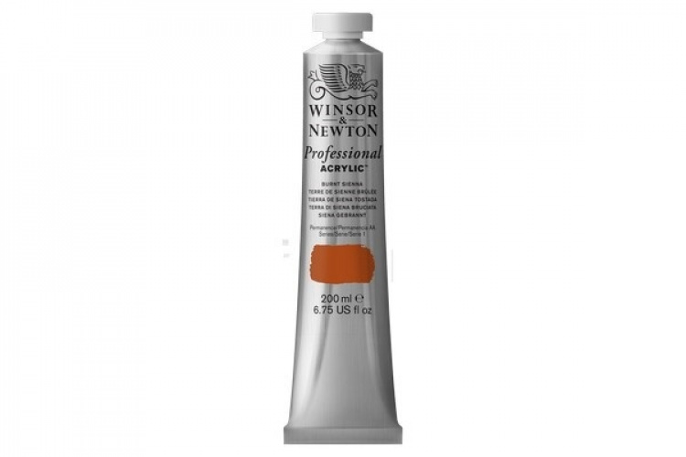 WINSOR Proff. acrylic 200ml burnt sienna 074