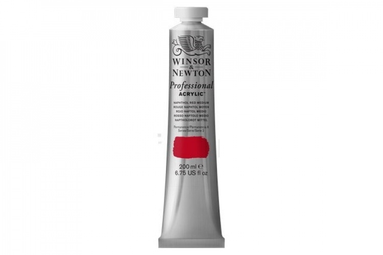 WINSOR Proff. acrylic 200ml naphthol red medium 423