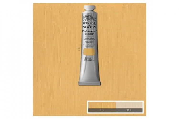 WINSOR Proff. acrylic 200ml naples yellow 422
