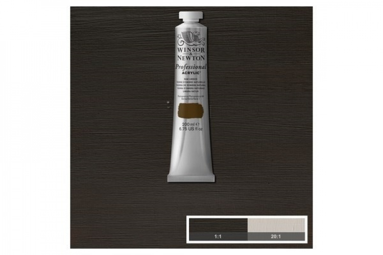 WINSOR Proff. acrylic 200ml raw umber 554