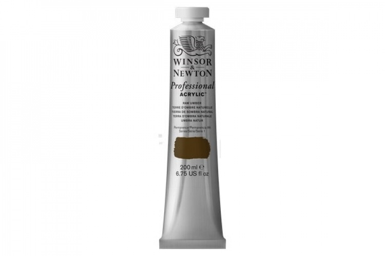WINSOR Proff. acrylic 200ml raw umber 554