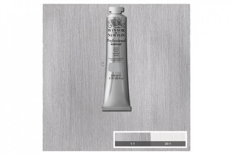 WINSOR Proff. acrylic 200ml silver 617