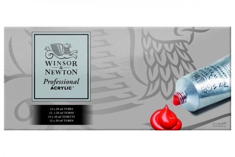 WINSOR Proff. acrylic colour starter set 12x20ml