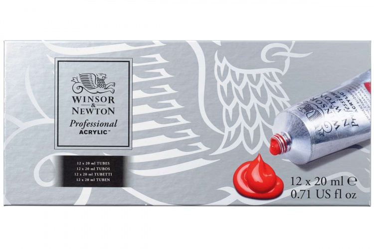 WINSOR Proff. acrylic colour starter set 12x20ml