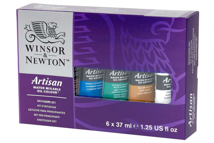 WINSOR Artisan water colour mix oil beginner set 6x37ml