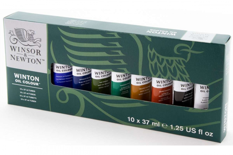 WINSOR Winton oil colour set 10x37ml tubes