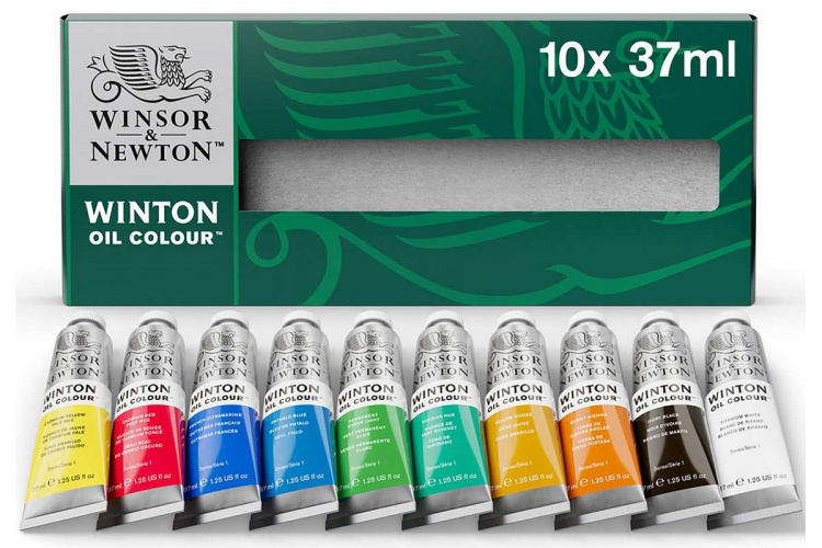 WINSOR Winton oil colour set 10x37ml tubes