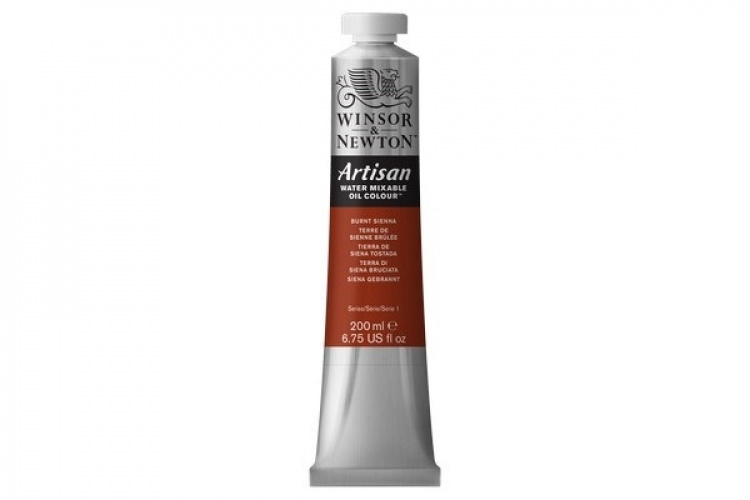 WINSOR Artisan water mix oil 200ml burnt sienna 074
