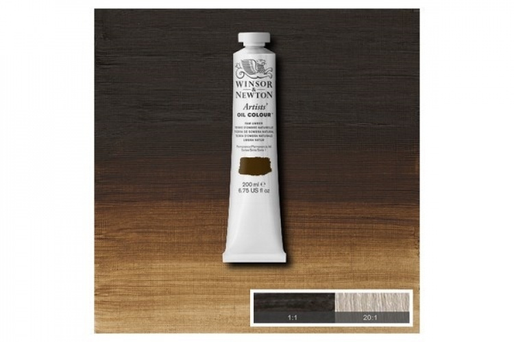 WINSOR Artists oil colour 200ml raw umber 554