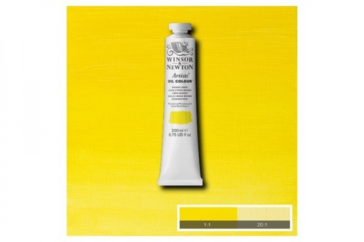 WINSOR Artists oil colour 200ml winsor lemon 722