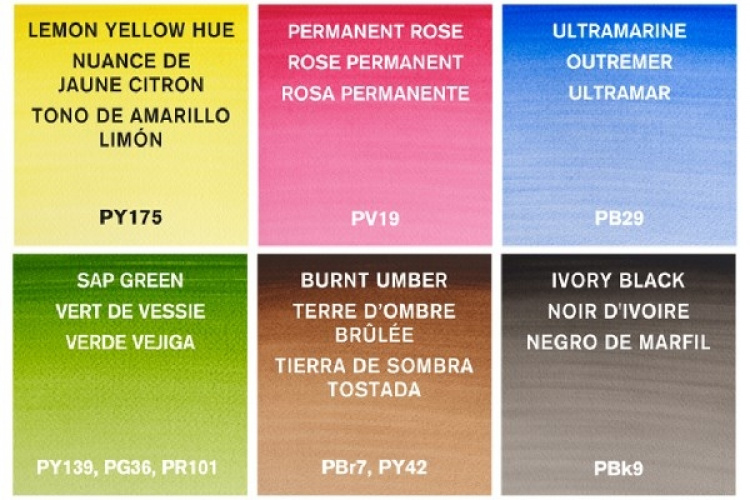 WINSOR Cotman watercolour tubset 6x8 ml