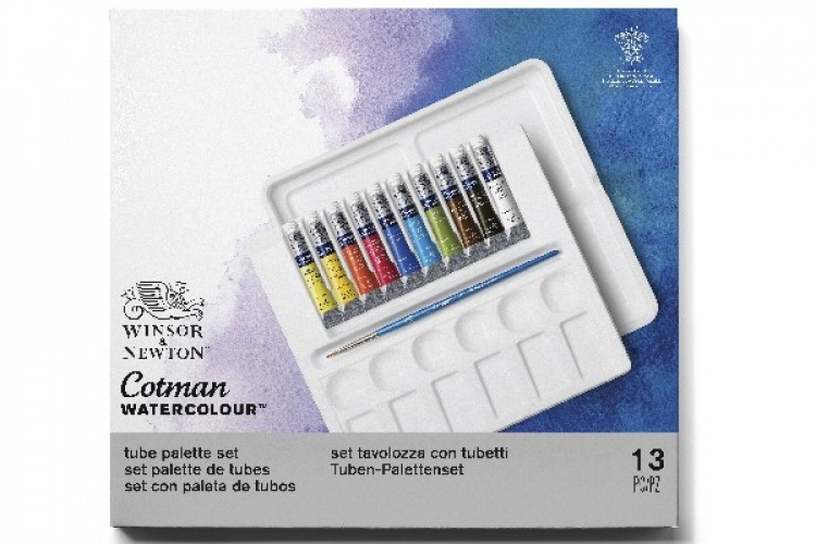 WINSOR Cotman watercolour set 10 tubes (13pcs)