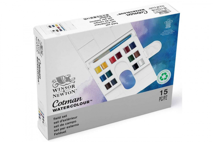 WINSOR Cotman watercolour set 14x1/2 pans