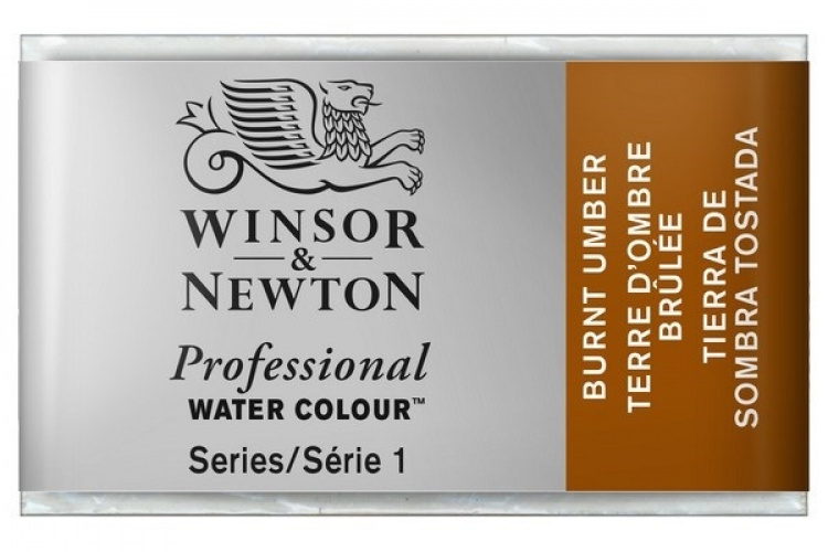 WINSOR Watercolour proff pan Burnt Umber 076