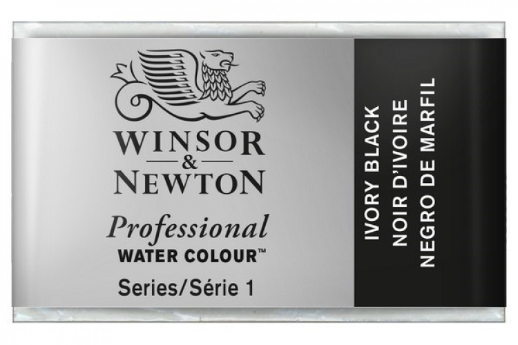 WINSOR Watercolour proff pan Ivory Black 331