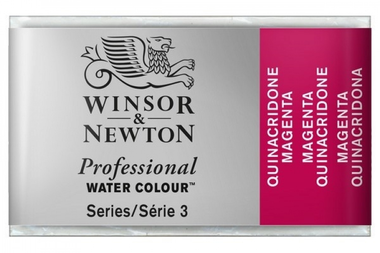 WINSOR Watercolour proff pan Quinac Magenta 545