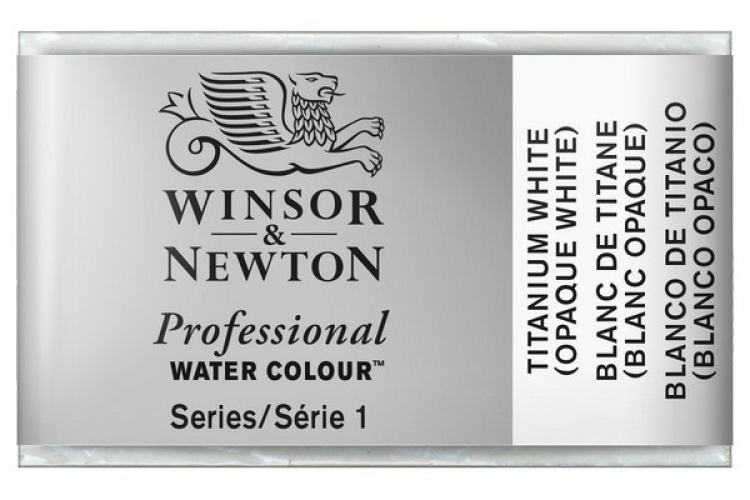 WINSOR Watercolour proff pan Titanium White 644