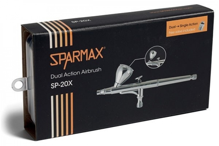 SPARMAX Airbrush, SP-20X, 0,2mm Gravity-feed 7cc