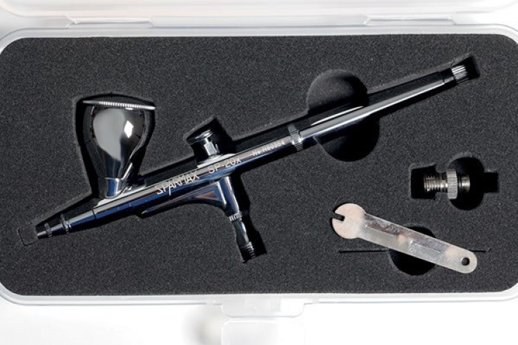 SPARMAX Airbrush, SP-20X, 0,2mm Gravity-feed 7cc