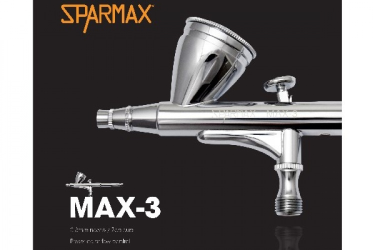SPARMAX Airbrush MAX-3, 0,30mm Gravity-feed 7cc