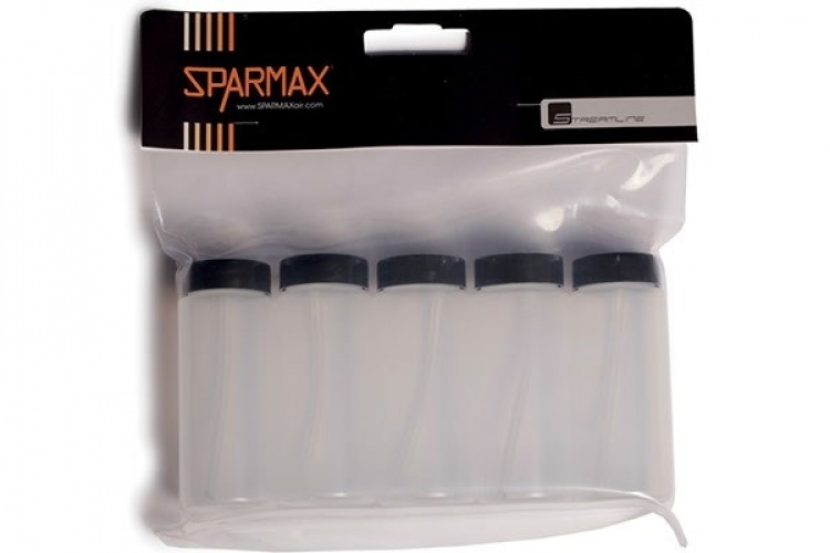 SPARMAX Plastic bottle w/flat cap 80cc 5pcs #31