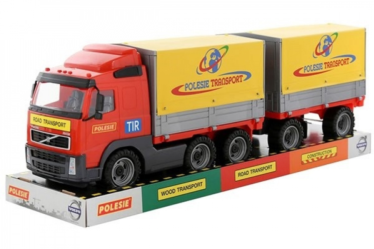 POLESIE Lastbil forvogn med hænger 775x190x250mm