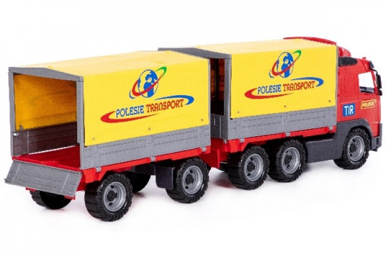 POLESIE Lastbil forvogn med hænger 775x190x250mm