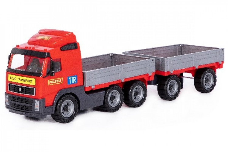 POLESIE Ladbil med ekstra ladvogn 775x190x250mm