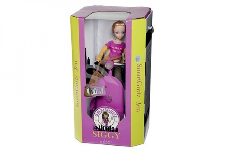 SMARTGURLZ Siggy purple w/Jen doll robot