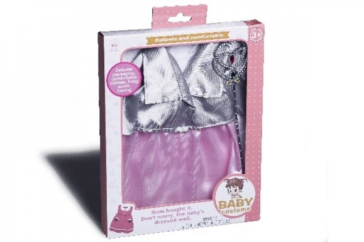 MILLER B Dukketøj 40cm kjole med jakke og fe-stav