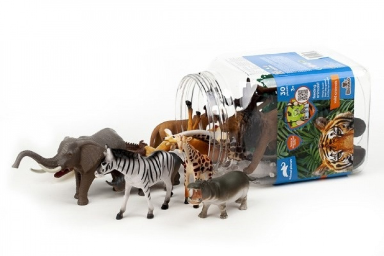 ANIMAL PLA Wild animals 30pcs in 3,2L bucket