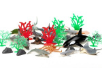 ANIMAL PLA Ocean animals 30pcs in 3,2L bucket