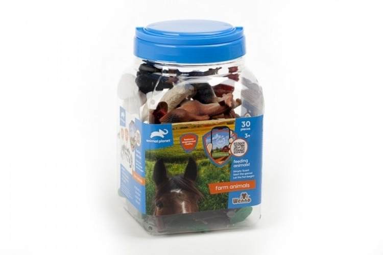 ANIMAL PLA Farm animals 30pcs in 3,2L bucket