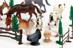 ANIMAL PLA Farm animals 30pcs in 3,2L bucket