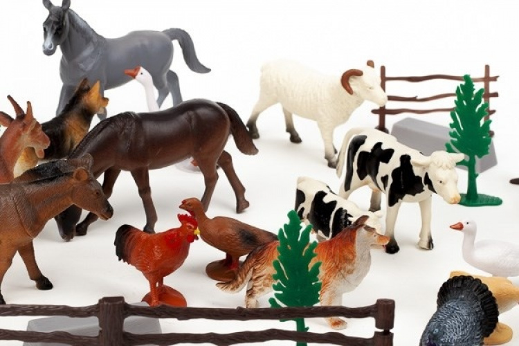 ANIMAL PLA Farm animals 30pcs in 3,2L bucket