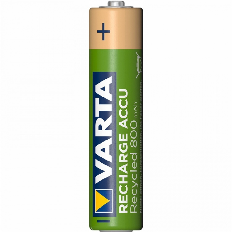 Varta Recycle Genopladeligt batteri AAA 800 mAh 4-pak Varta Recycle Genopladeligt batteri AAA 800 mAh 4-pak