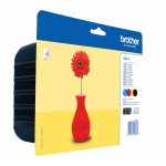 Brother LC-121VALBPDR bläckpatroner 4 styck Original Svart, Cyan, Magenta, Gul