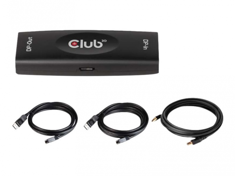 CLUB3D DP 1.4 4K120HZ HDR ACTIVE REPEATER F/F displayport Svart