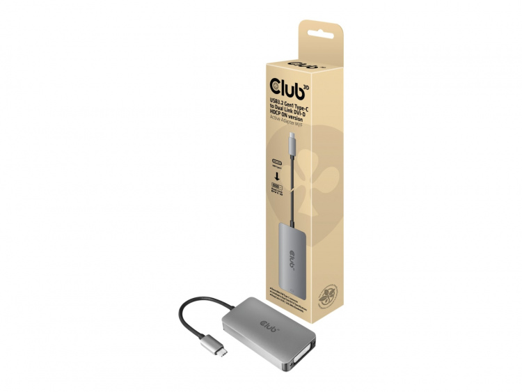 CLUB3D cac-1510 USB C DVI-D Dual link Grå