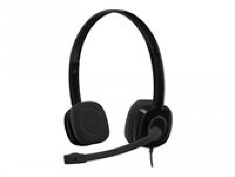 Logitech H151 Headset Huvudband 3,5 mm kontakt Svart