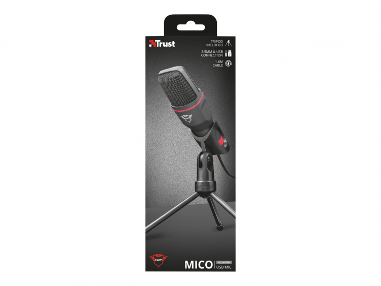 Trust GXT 212 Svart, Röd Mikrofon till PC