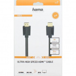 Hama Kabel HDMI High Speed 8K 48Gbit/s Sort 2.0m