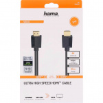 Hama Kabel HDMI High Speed 8K 48Gbit/s Sort 3.0m Hama Kabel HDMI High Speed 8K 48Gbit/s Sort 3.0m